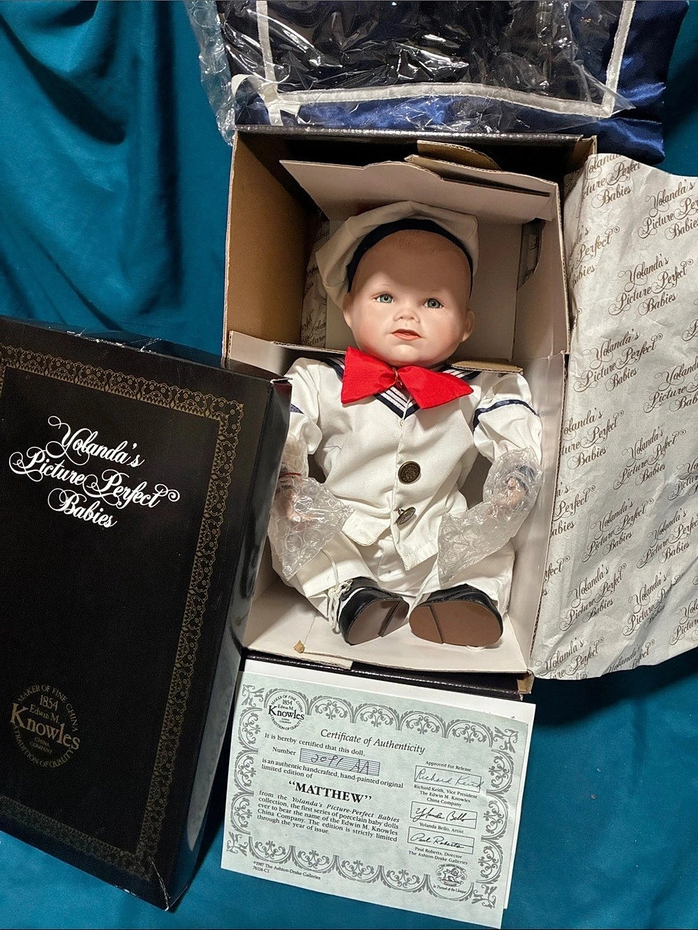 Matthew Porcelain Collector Doll with Box